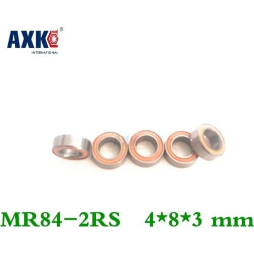 Mr84rs Bearing Abec-7 4*8*3 Mm Miniature Mr84-2rs Ball Bearings Rs Mr84 2rs With Orange Sealed L-840dd