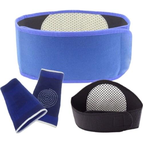 Self-heating Adjustable Tourmaline eck support knee supportand waist support thermal moxibustion and magnetic therapy,Massage