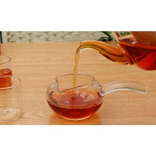 1PC High temperature resistant glass tea fair Justice cup apple tea glass cup Lake Kung Fu Glass Tea cup 300ml JP 1067