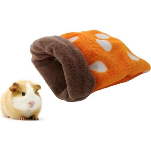 Polka Dot Lovely Plush Sleeping Bag Mini Pet Bed Nest for Guinea Pig Hamster soft and comfortable клетка для птиц