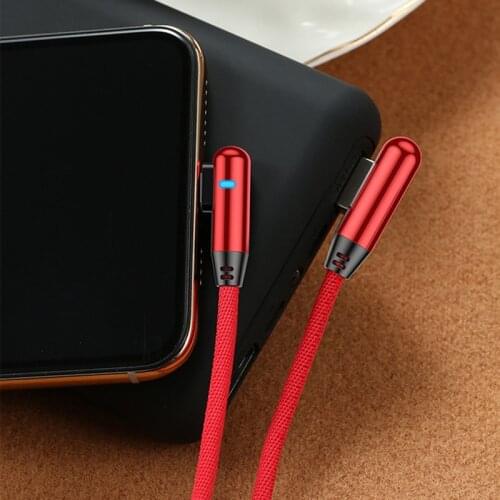 1 2 m 90 Degree Fast Charge Data Type C Micro USB C Cable For Samsung Xiaomi Huawei Type-c Charger long Mobile Phone Wire Cord
