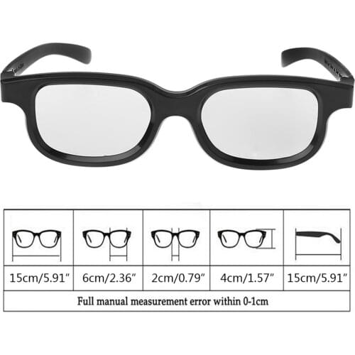 100% Brand New and High Quality Circular Polarized Passive 3D Stereo Glasses Black For 3D TV Real D IMAX Cinemas