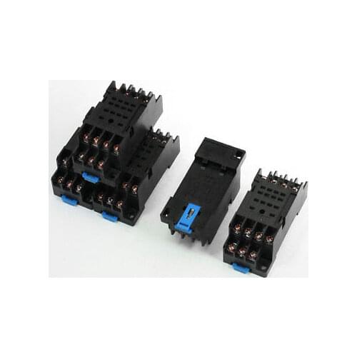 5 Pieces DYF14A 14-Pin Screw Terminals Relay Socket Base for General MY4-J