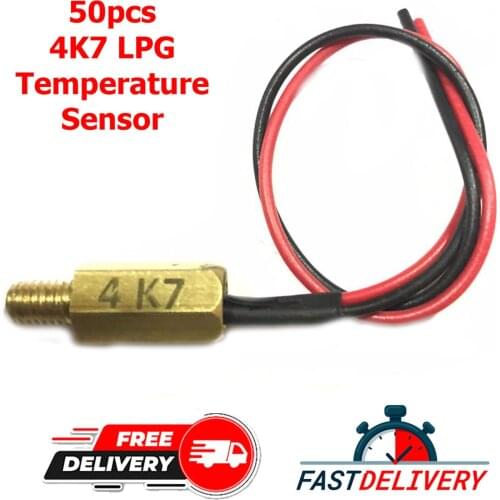 50 pcs 4k7 LPG CNG GPL Temperature Sensor Engine Water Temp Sensor for Landirenzo Tartarini Prins Lovato Zavoli Romano Kme NTC