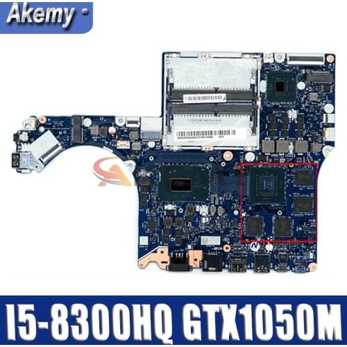 Akemy For Lenovo Y530-15ICH Notebook Motherboard EY515/EY517/EY519/EY520 NM-B701 Motherboard W/ I5-8300HQ GTX1050M 4G