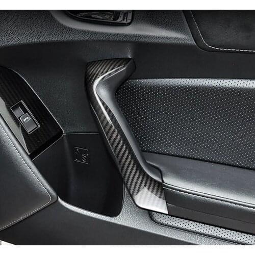Car Carbon Fiber Interior Door Handle Cover Trim Fit For Toyota 86 Subar BRZ 2013-2018