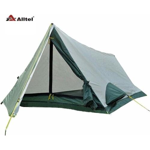 Basspro authentic outdoor camping tent Single Carbon Pole Singhle lelayer tent on foot through the equipment only blue color now