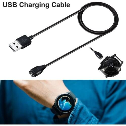 Black Watch Charger Replacement USB Data Sync Charging Cable Wire Cable Cord For Garmin Vivoactive 3 New And High Quality