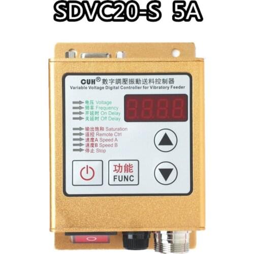 Digital Voltage Regulating Vibration Plate Controller SDVC20-S Intelligent Regulated Feed Speed Controller 220V5A