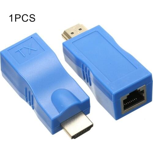 HDMI-compatible Extender RJ45 LAN Network Extension Transmitter Receiver TX RX Cat5e CAT6 Ethernet Cable 30m 4K HD TV