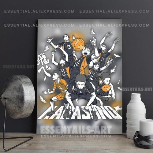 Karasuno High Haikyu!! Anime Poster Canvas Wall Art Painting Decor Pictures Bedroom Study Living Room Home Decoration Prints