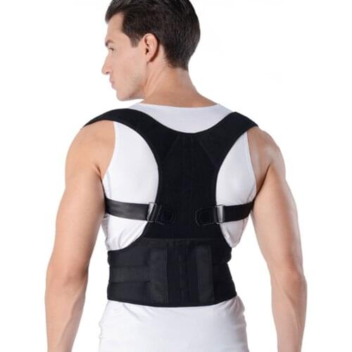 Posture Corrector Belt adjustable magnetic therapy brace shoulder back support belt for men women