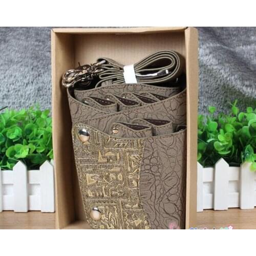 Leather Barber Scissor Bag Salon Hairdressing Holster Pouch Case Professional Hairdresser Scissors Case Bag Holder Case Belt