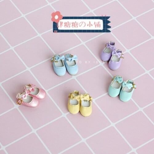 OB11 doll shoes ● Bow tie all-match small shoes ● Midblythe beautiful knot pig doll accessories