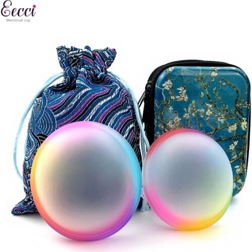 2021 new copa menstrual Reusable Disc Flat-fit Design Extra-Thin Sterilizing Silicone Menstrual Disk Tampon/Pad Alternative