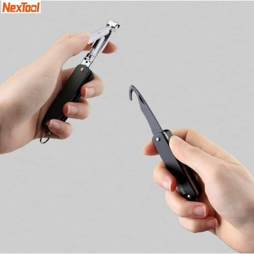 Nextool Multifunctional Nail Toe Clipper Cutter Trimmer Scissor Stainless Steel Manicure Pedicure Tool Foldable BOX Opener knife