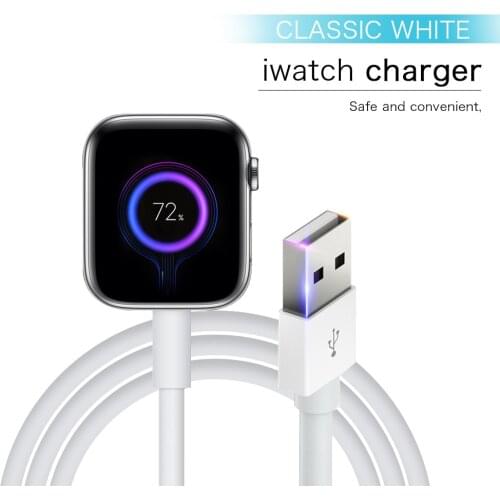 New Wireless Charger For apple watch iphone charging cable USB QI Wireless Charging Station fori Watch 6 5 4 3 SE 애플워치 충전기