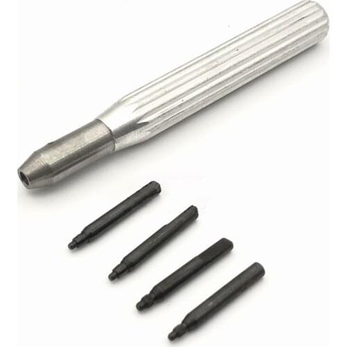 Stainless Steel Watch Crown Tube Insert Remover Opener Holder with 4 Pins for Removing Rlx Tudr Case Tube Watchmaker