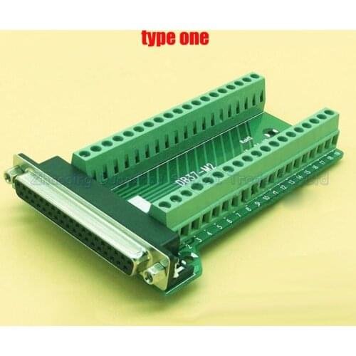 Female Parallel 2 rows 37 pins DB37 Serial port turn to wire terminals DR37 female socket turn to terminal