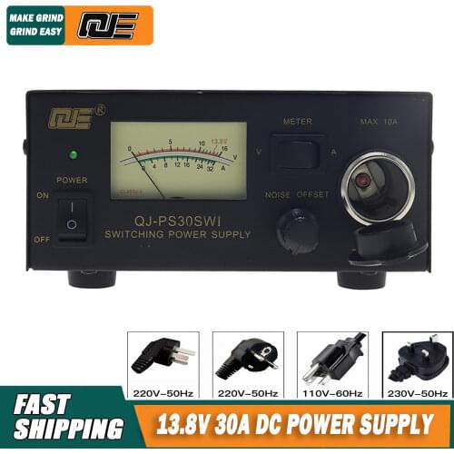 QJE PS30SWI DC REGULATED POWER SUPPLY 13.8V fixed output Designed for communication equipment 30A