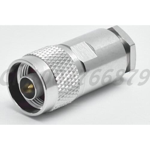 RF electrical wire terminal connector N Plug straight Clamp male for coaxial cable RG214