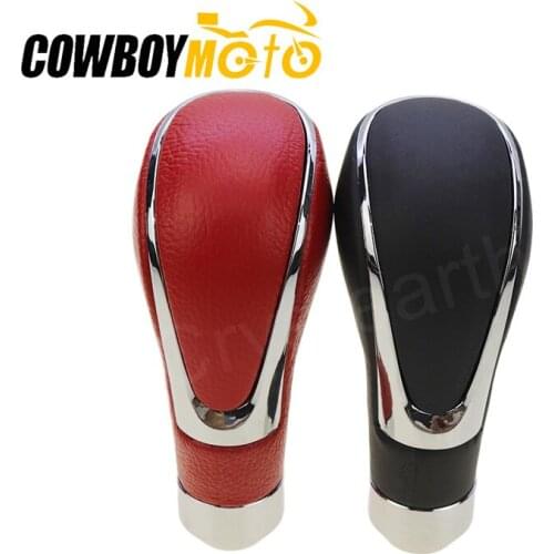 Black Red Universal Manual Gear Shift Knob 5 6 Speed Gear Stick Shifter Lever Car Accessories For BMW Mazda Hyundai Peugeot Audi
