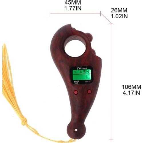 Portable Finger Counter for buddhists Use Electronic Screen Display Calculation Tools for Moving Beads when Chanting 875F