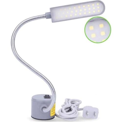1/2/3W US/EU Plug Sewing Machine Lights 360 Degree Rotating Work Lamp 10/20/30 LED Lights Magnetic Industrial Lamps Lighting