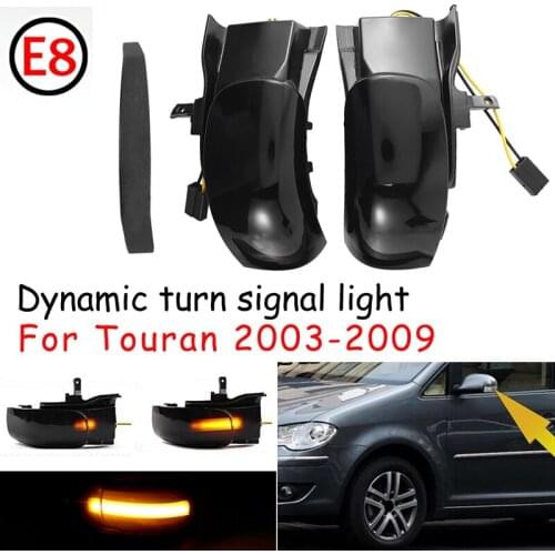 LED Dynamic Side Mirror Indicator, for Touran 2003-2010 Rear View Turn Signal Flashing Lights Blinker, Amber