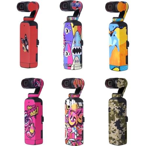 Scratch-proof Pocket 2 PVC Stickers Gimbal Protective Skin Decals for DJI OSMO Pocket 2 Accessories