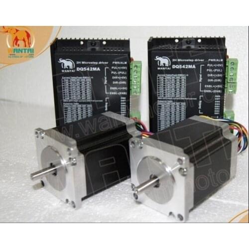 High powerful CNC Mill Nema23 Stepper Motor 350OZ-In .4.0A Control Kit New