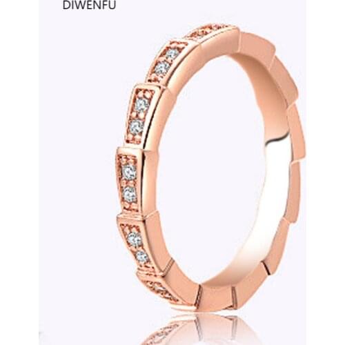 14K Gold Filled Diamond Rings for Women Fine Rose Color 925 Wedding Jewelry Bijoux Femme Gemstone Anillos Mujer Bizuteria Rings