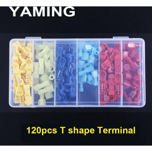 120PCS Terminal T SHAPE Conductor Quick Not broken wire connector Branch connect terminals Universal Compact Wire clamp P360