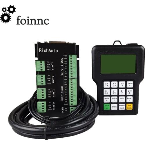 RichAuto-DSP A11 CNC A11S A11E Motion Controller, 3 Axis Remote Control for CNC Engraving and Cutting, English Version