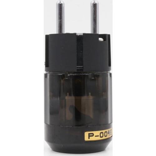 5pcs New High End Rhodium Plated EUR Schuko EU Power Plug P-004E Connector adapter