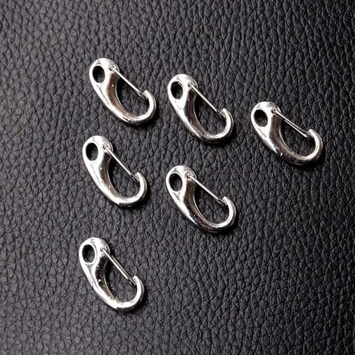 8pcs/lot Silver Plated Large Lobster Clasp DIY Charms Necklaces Bracelets Jewelry Handicraft Accessories 20*10mm P288