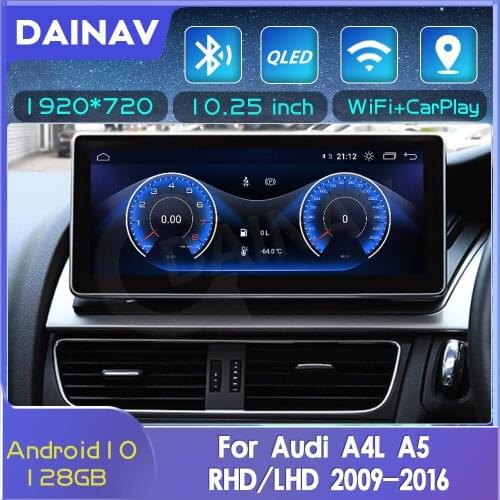 12.3 Inch Android 10 Car Radio For Audi A4L A5 RHD LHD 2009-2016 Navigation Multimedia Player Stereo Receiver CarPlay