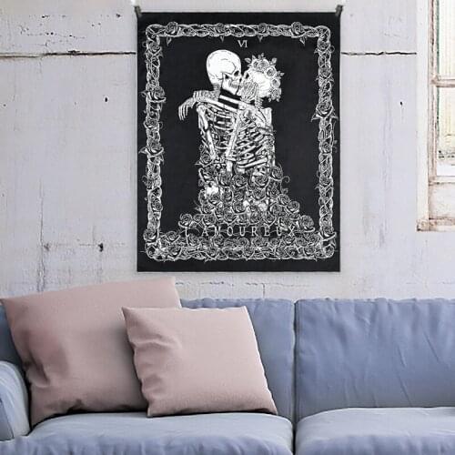 White Black Sun And Moon Tapestry Wall Hanging Background Cloth Bedroom Living Room Home Decor Boho Wall Carpets Rugs Dorm Decor