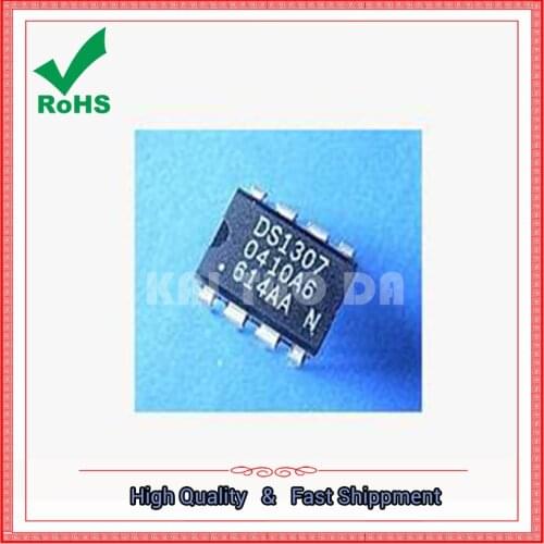 Free Shipping 10PCS DS1307 DIP-8 1307 64 x 8 Serial I2C Real-Time Clock IC DS1307N DIP new and originAL