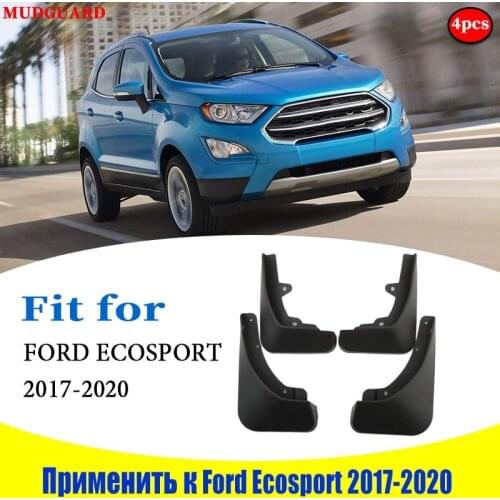 2017-2020 Mudflaps Front Rear 4pcs FOR Ford Ecosport Mudguards Fender Mud Flap Guard Splash Mudguard car accessories auto