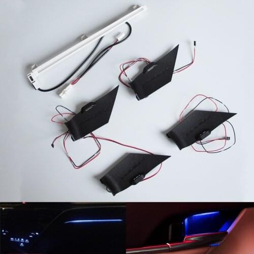 Car Decorative Lamp LED Door Copilot Central Control Light Atmosphere lamp For Toyota Camry 2018 Car Accessories