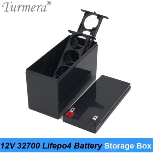 Lifepo4 Battery 32650 32700 Storage Box with 1x4 Bracket for 12V 7Ah Uninterrupted Power Supply and E-bike Battery Use A Turmera