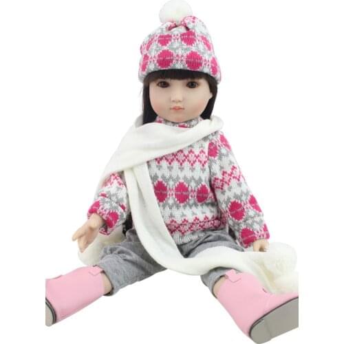 Bebes reborn dol，For Girl Bonecas Newborn P lovely little girl dress doll, photography props, creative gift