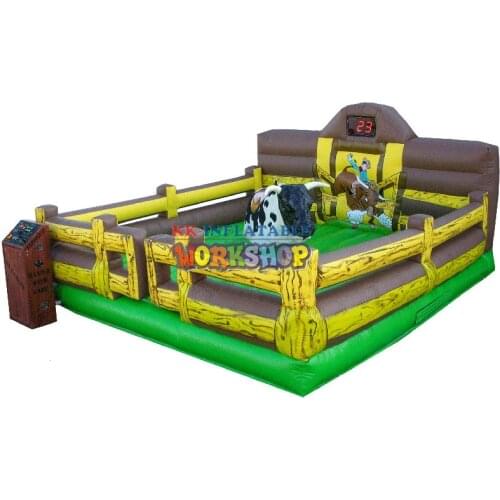 Bull Riding Machine , United States Plug inflatable bouncy rodeo bull games