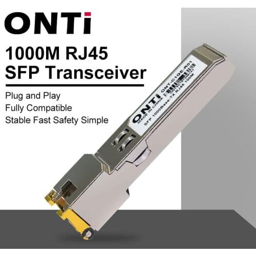 ONTi Free Shopping 1.25G RJ45 Copper SFP Transceiver Module Compatible with Cisco Network Switch 100m Fully Compatible