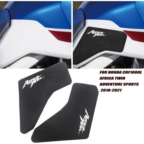 Motorcycle Non-Slip Side Fuel Tank Stickers Waterproof Pad Rubber Sticker For Honda CRF1000L Africa Twin Adventure Sport