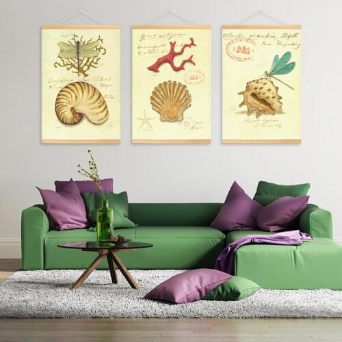 Wall Art Cartoon Poster Canvas Print Painting Nordic Decoration Living Room Home Decoration With Frame