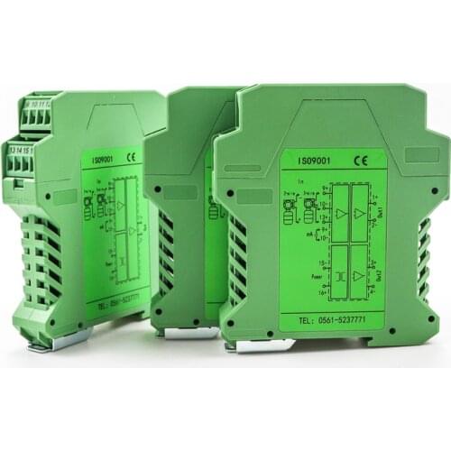 Low cost current to voltage signal converter single channel signal isolator