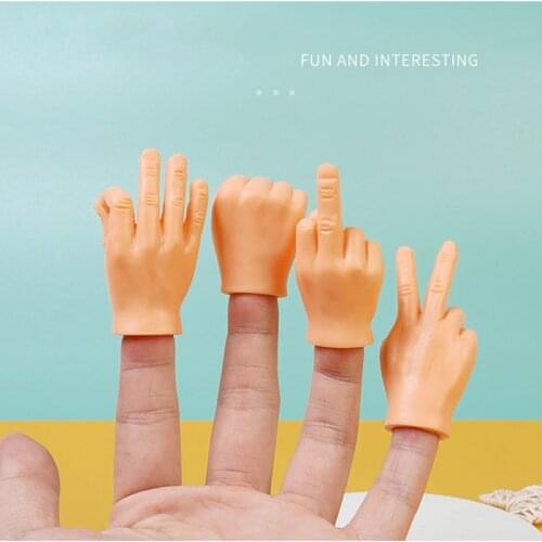 NEW Funny Mini Hands Finger Cots Creative Finger Fidget Toys Small Hand Tease the Cat Pet Toy