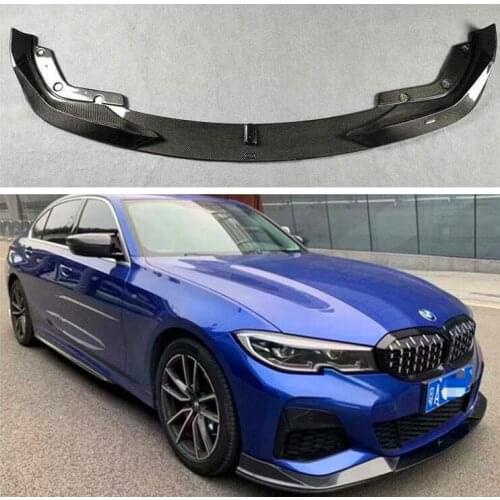 REAL CARBON FIBER Front & Rear Bumper Lip Spoiler Trunk Diffuser Cover For BMW G20 G28 3 series 2019 2020 2021